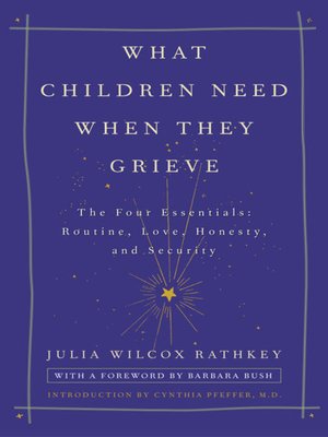cover image of What Children Need When They Grieve